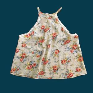 Juniors I. Joah Tank Style Floral Top Size Med